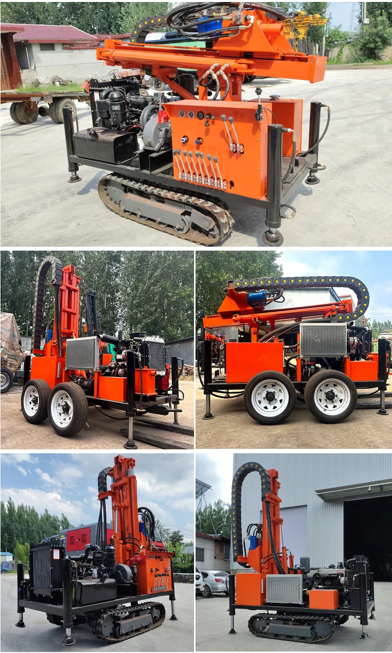 Maßgeschneiderte Robuste Mobile Brunnenbohrmaschine Kompatibel mit Schlammpumpen, Luftkompressoren, Brunnenbohrgerät – Detail 7