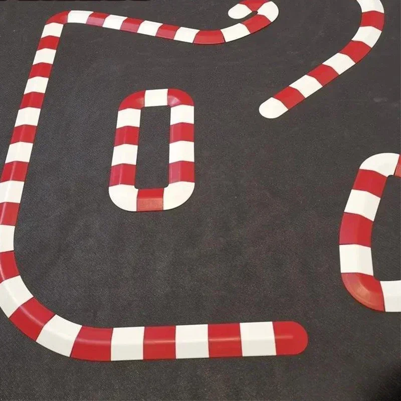26 pçs 1/76 barreira de estrada diy pista de corrida design pista de corrida à deriva peças rc carro de controle remoto emenda pista estéreo