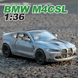 1:36 BMW M4 CSL G82 M3 Alloy Car Diecasts & Toy Vehicles Car Model Miniature Scale Model Car Toys For Children