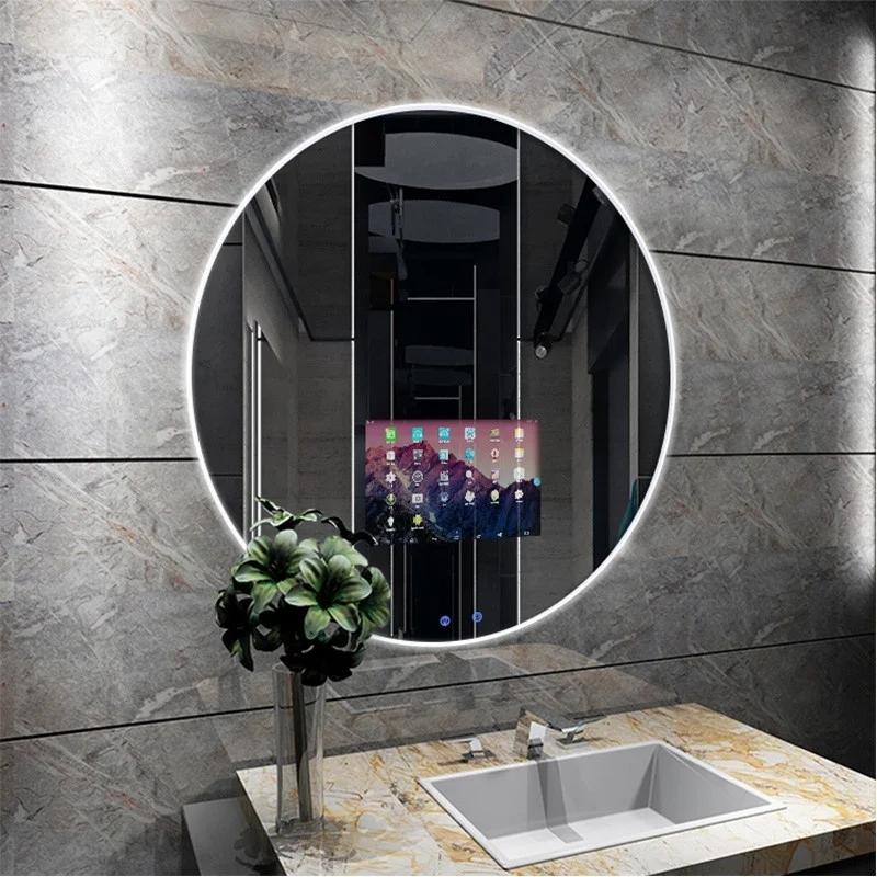 

Bathroom Wall Mounted Vanity Mirror Android Touch Mirror Smart Mirror With WIFI