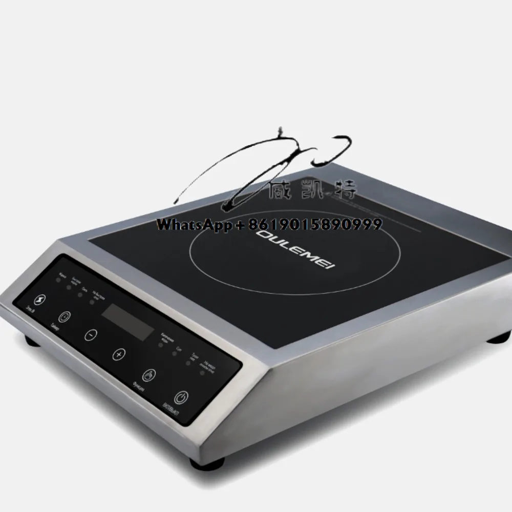 المحمولة الفولاذ المقاوم للصدأ التجارية نصف Brid التعريفي طباخ لوحة سيراميك USB الطاقة مقاوم للماء المطبخ استخدام للقلي هوتب #4