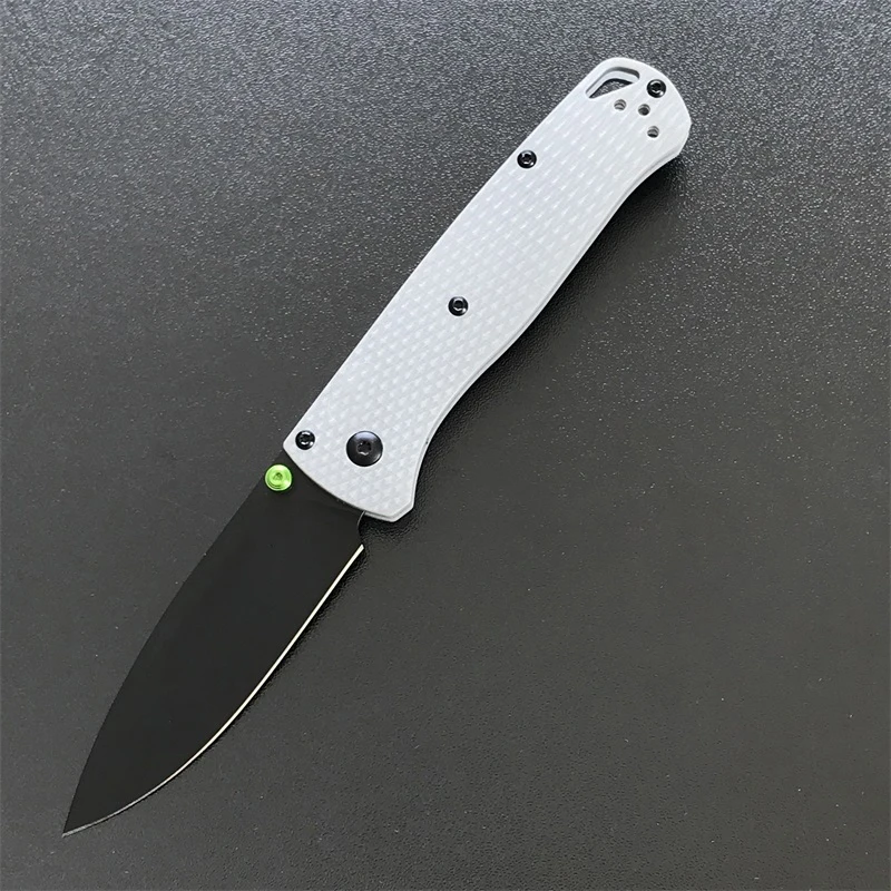 G10 Handle BM 535 Bugout Folding Knife Outdoor Saber Camping Safety Defense knives Portable Pocket EDC Tool