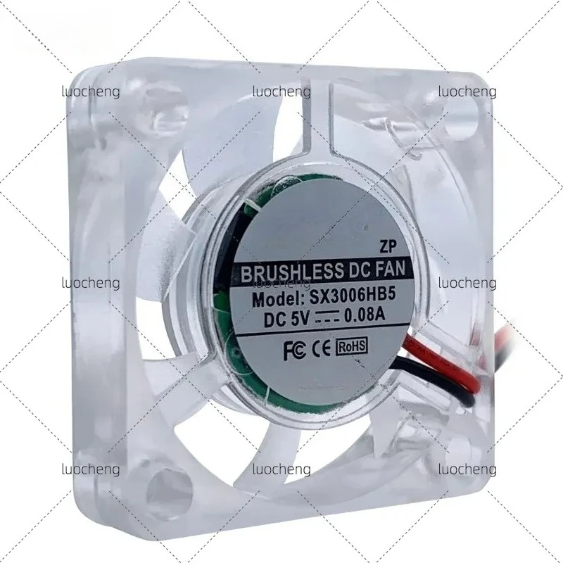 5pcs for 3007 Transparent Cooling Fan 5V 12V for Raspberry Pi Silent Mobile Phone Radiator Fan Small