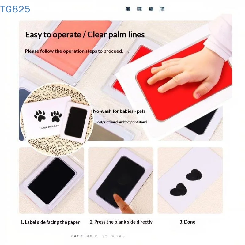 【AN】【SA】Baby Handprint Footprint Ink Pads Safe Non Toxic No Touch Skin Inkless Kits Cat Dog Pet Paw Prints Souvenir Gifts
