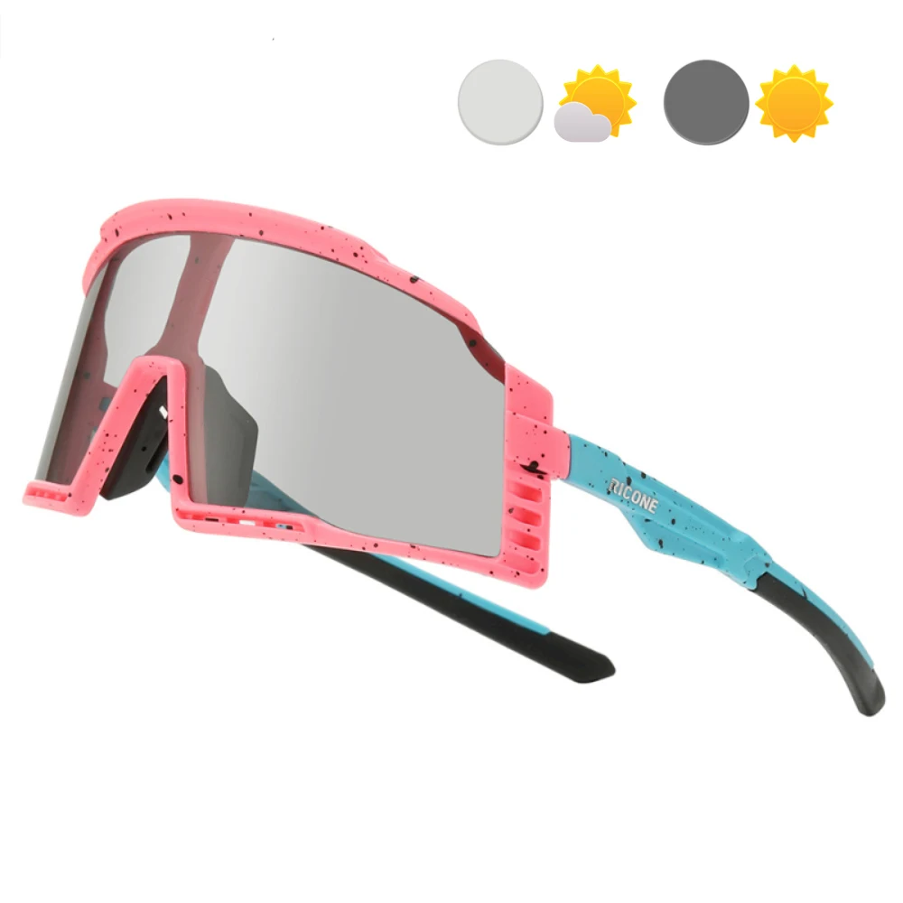 Photochromic and Polarized Cycling Sunglasses Outdoor for Men Women Sports Eyewear Bicycle Hiking Glasses Fishing Goggles UV400