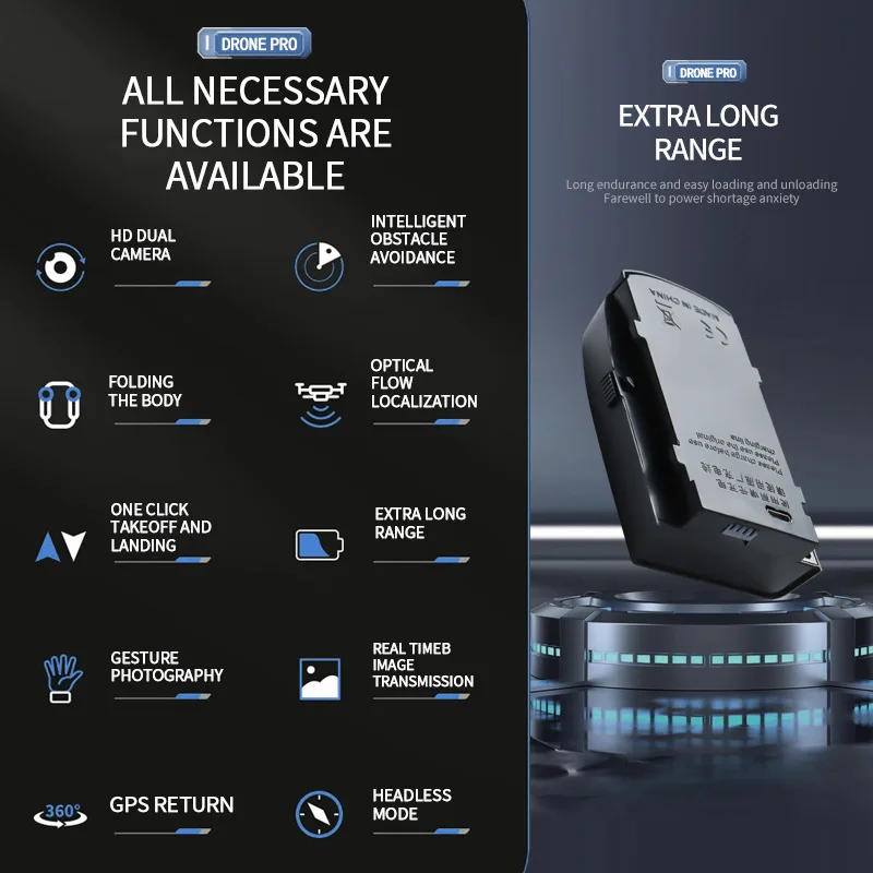 ​SAHE NEW S166 Drone 8K 5G GPS Professional HD Aerial Photography Dual-Camera Omnidirectional Obstacle Avoidance Quadrotor