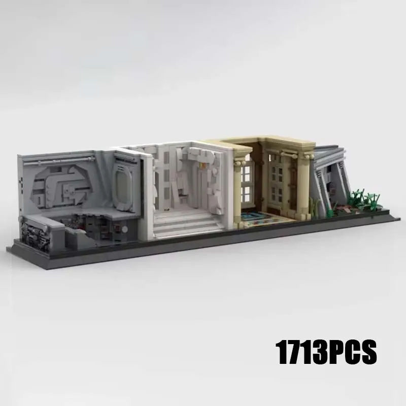 

A Galaxys Far Away Modular Displays Spacecraft Model Star Movie Scene Moc Building Blocks DIY Toys For Kids Children Gifts