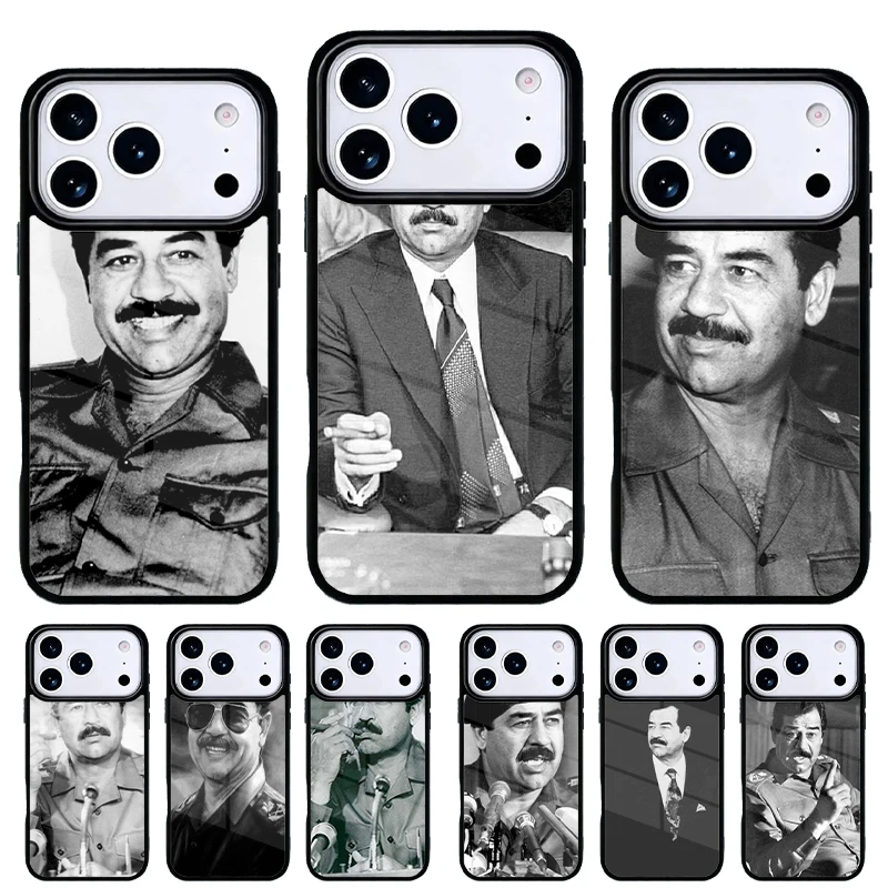 Arabischer Irak Saddam Hussein Handyhülle für iPhone 17 16 15 14 13 Pro Max Rückseite für 12 11 Pro Coque