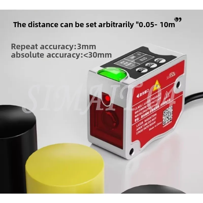 Tof Long Short Distance Universal Laser Ranging Sensor 0-10m Optical Switch Analog Rs-485 Communication Laser Tracker
