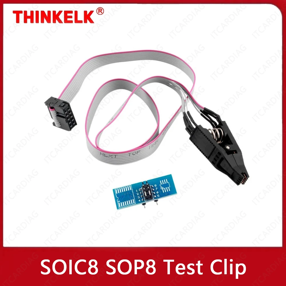 

High quality SOIC8 SOP8 Test Clip For EEPROM 93CXX/25CXX/24CXX in-circuit programming on USB Programmer TL866CS TL866A EZP2010