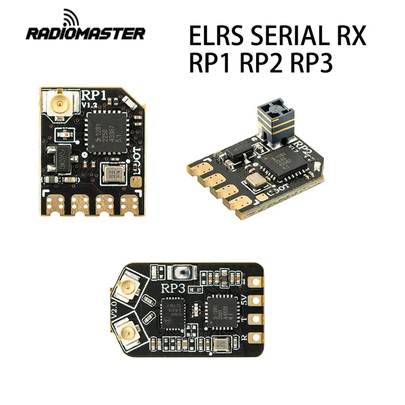 RadioMaster RP1 RP2 RP3 V2 2,4GHz ExpressLRS ELRS Nano-Empfänger CRSF Telemetrie für FPV-Drohnen, Starrflügler, RC-Autos, Boote und Modellteile