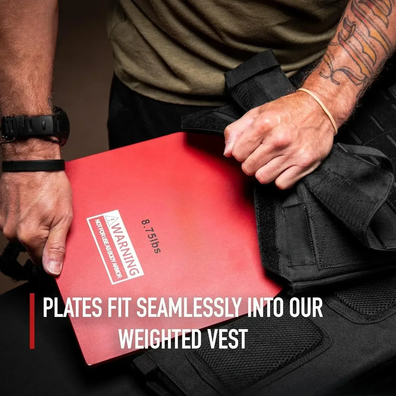 لوحات سترة W_Weight - أزواج 5.75/8.75/14.5/19.75LB - WODs، تدريب القوة، الجري، التدريبات الثقيلة القياسية #5