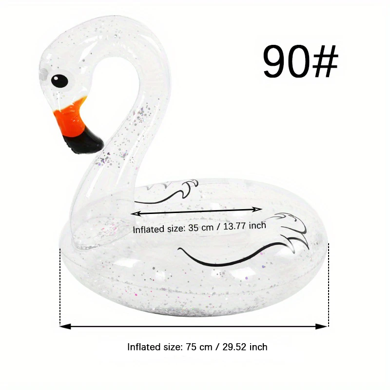 Flamingo Inflatable Swimming Ring Adult pool Floating Ring Party Glitter Swimming Circle Pool Toys Baby Swimming Rings