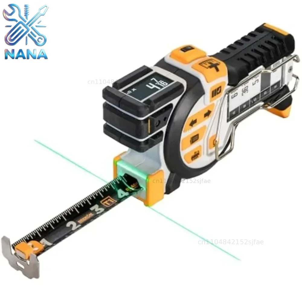 A Tomahawk Digital Tape Measure-Professional Accurate Measuring Tool,Laser, Bluetooth,Replaceable Blades