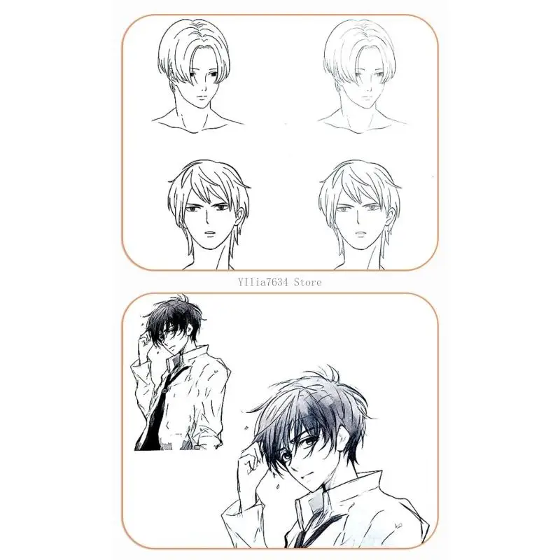 

Portable Animes Character Line With Recycled Paper For Sketching And Mangas Practice