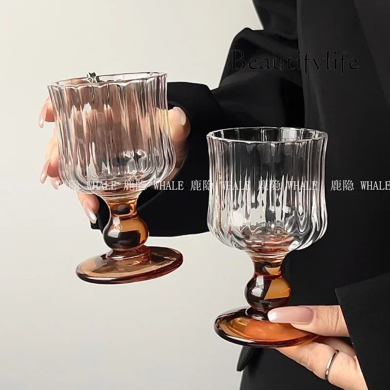 Niche atmosphere medieval wine glass goblet champagne wine drink glass