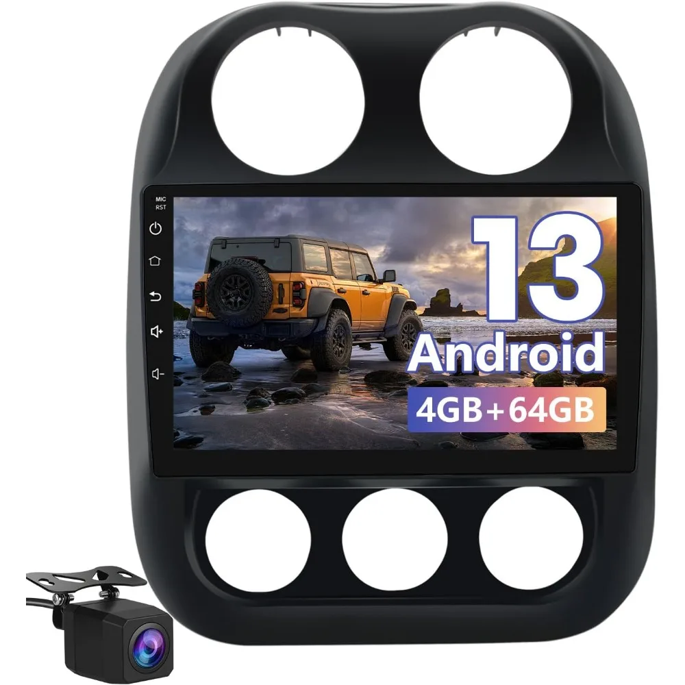 

Universal 10 Inch Touchscreen Radio Android 13 CarPlay Android Auto DSP 1080P Bluetooth WiFi 4G SWC Backup Camera