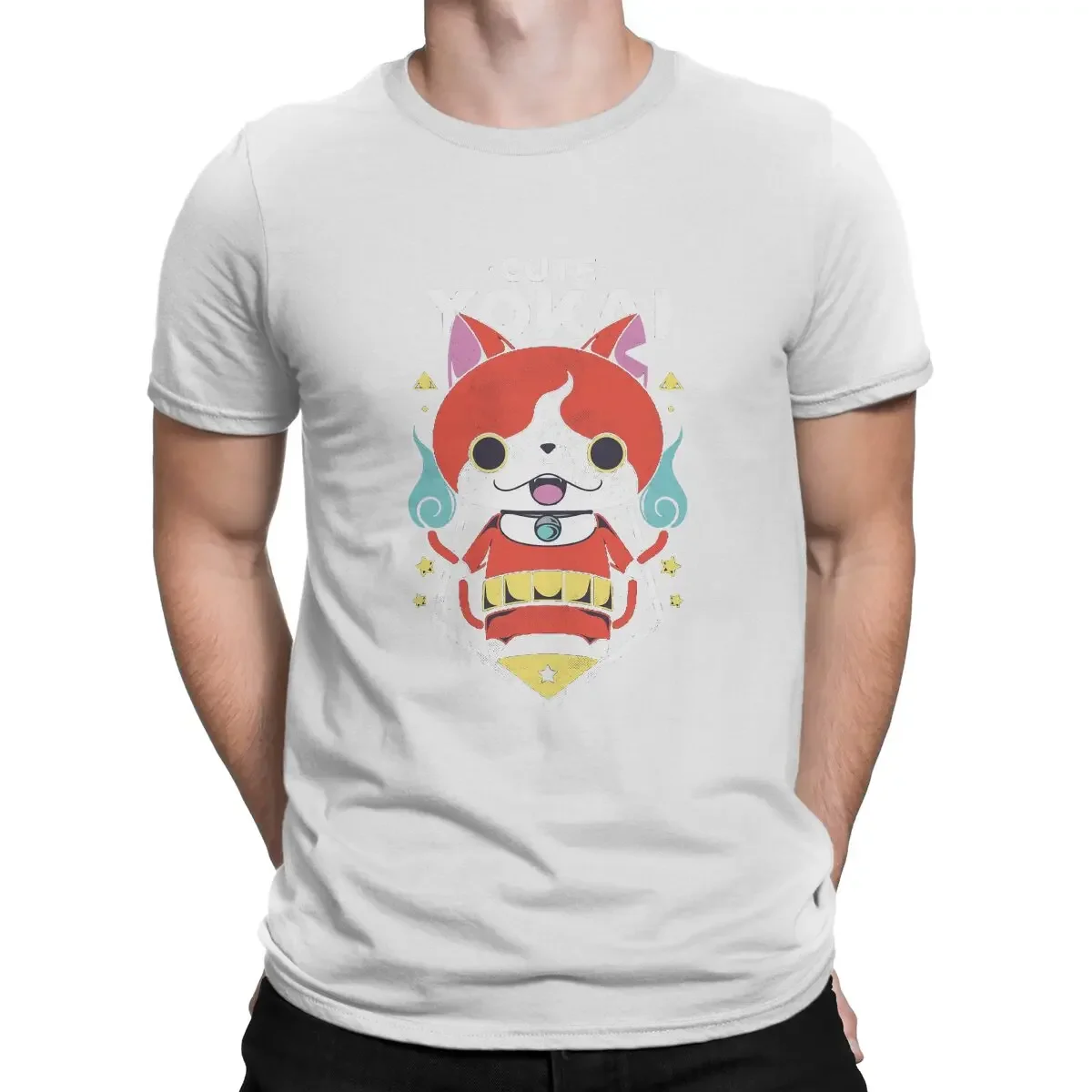 Hip Hop Birthday Gifts OutdoorWear Yokai Watch Newest TShirt for Men CuteYokai Round Neck Pure Cotton T Shirt new in tops & tees