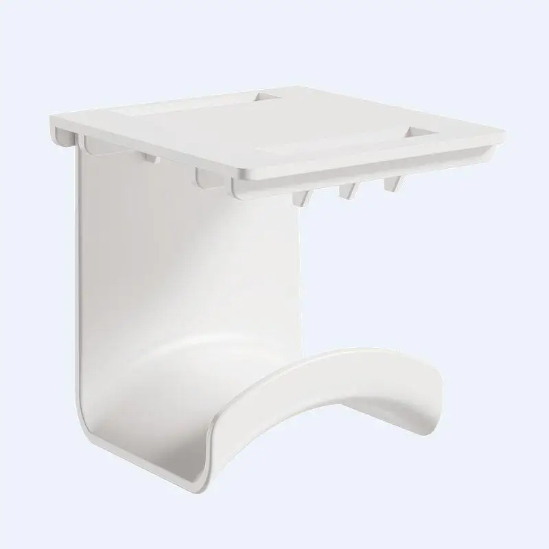 2Pcs Universal Under Desk Plastic Headphone Stand Adhensive Wall Mount Hanger Headset Rack Holder For Gaming Earphone Bracket