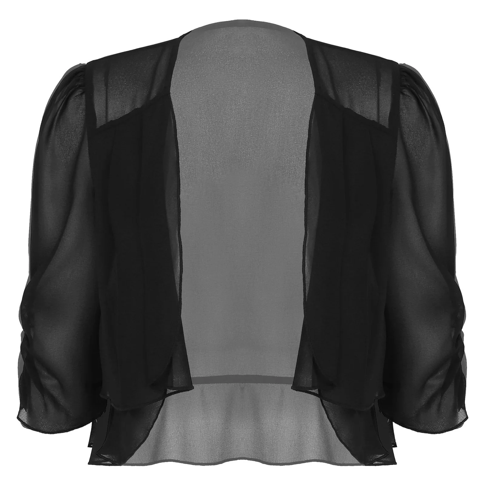 Noivas envolve xales wrap plissado chiffon casamento bolero frente aberta cardigan elegante noite capa encolher topos