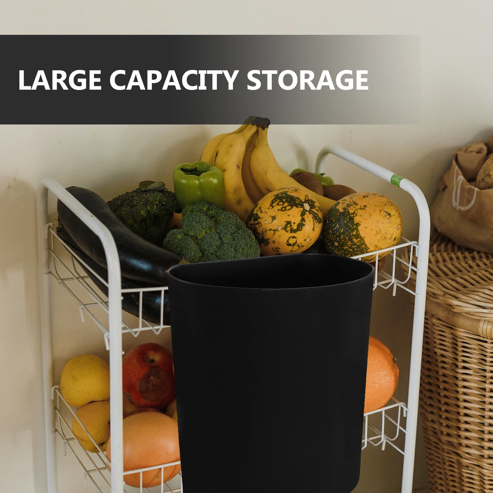 

6pcs Tool Storage Basket Hanging Cup Holder For Rolling Cart Space Saving Countertop Organizer Bucket Large Capacity Kitchen