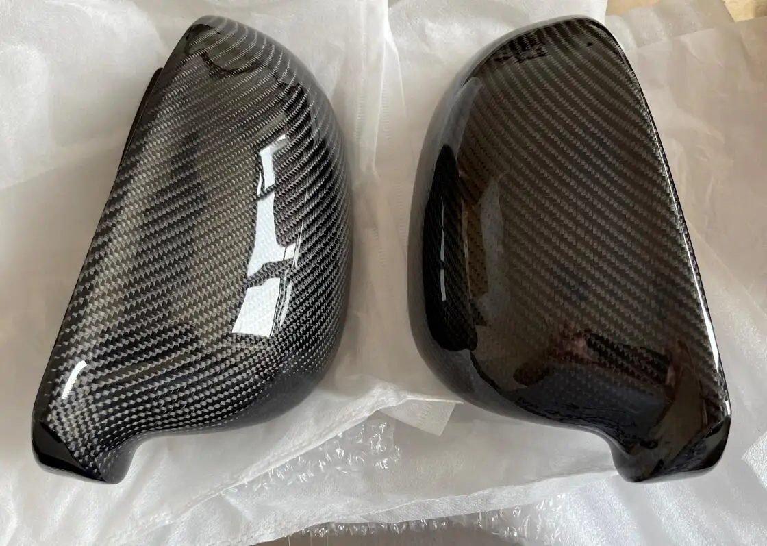 For Volkswagen For VW Golf 5 Replacement Style ABS+Real Carbon Fiber Body Side Rearview Mirror Cover 2006-2011 W/O Turn Signal