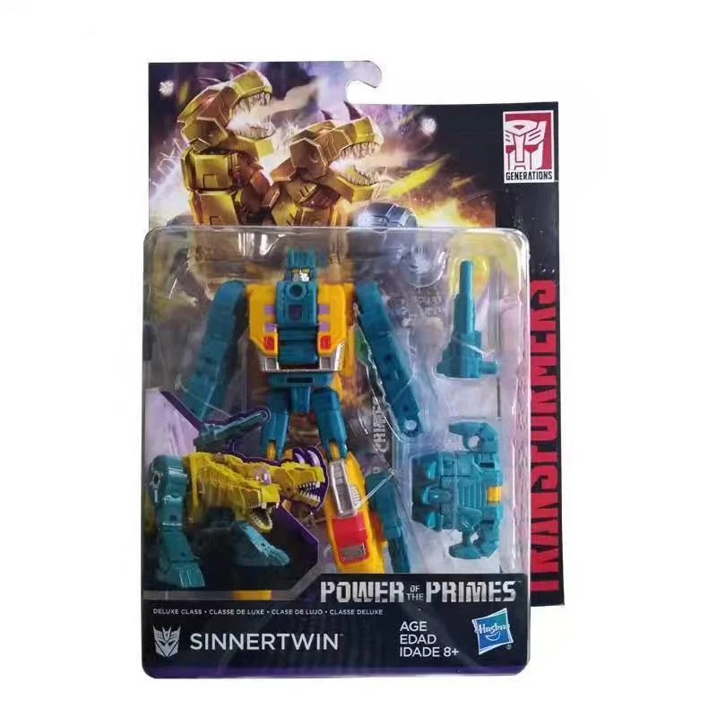 Hasbro Transformers Power of The Primes Sinnerrwin Deluxe Class Anime Original Action Figure Model Toy Birthday Gift Collection