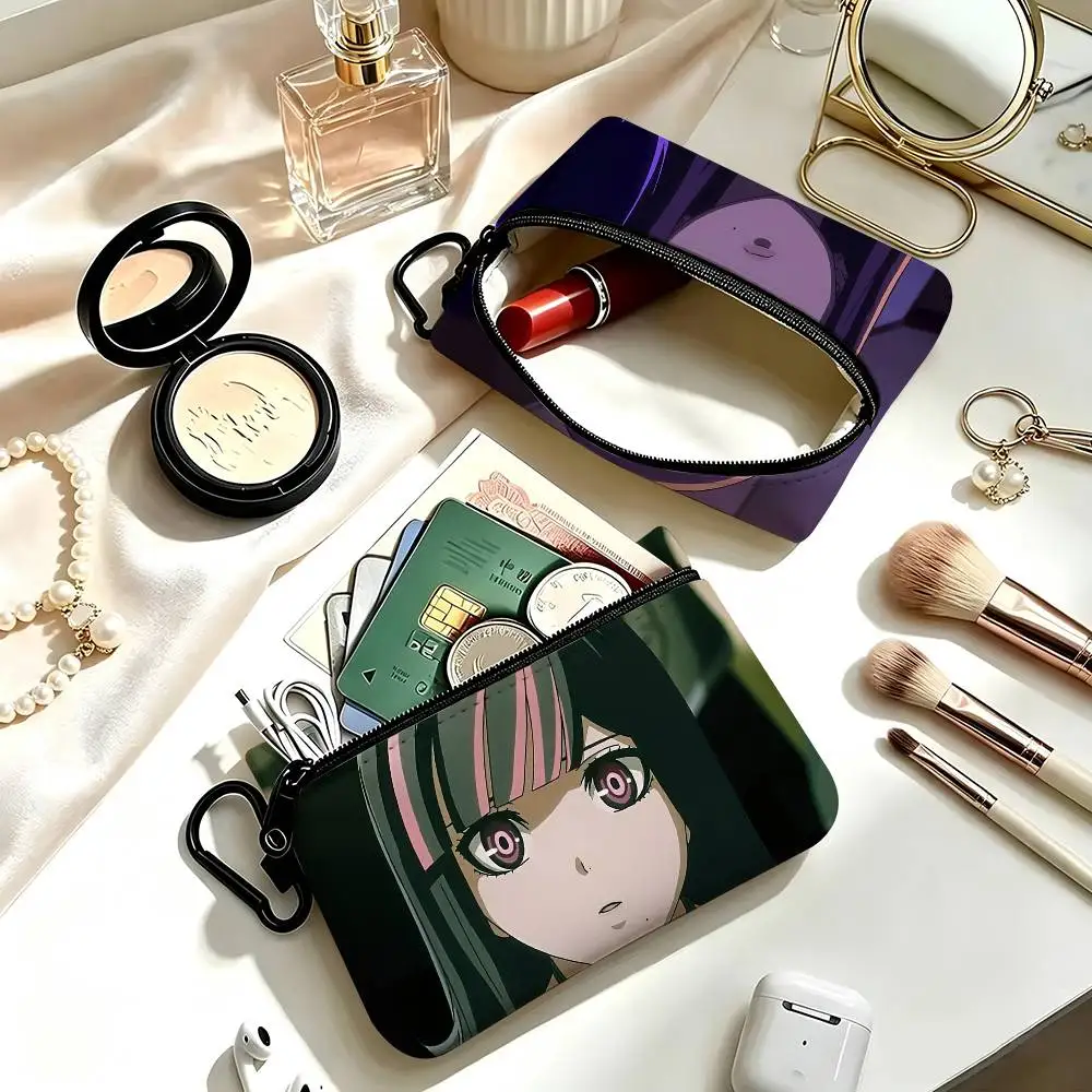 1pc Ordinary Person Akudama Drive Coin Purse With Carabiner Hook Portable Key Card Wallet Small Zipper Storage Pouch
