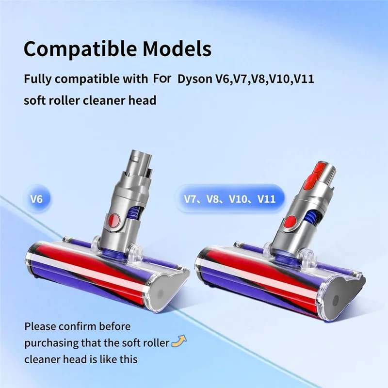 AT28-شرائط قطيفة ناعمة لـ Dyson V6، V7، V8، V10، V11 رأس منظف الأسطوانة الناعمة، قطع غيار مرفق المكنسة الكهربائية