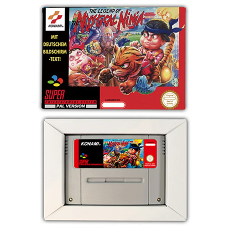 أسطورة لعبة النينجا بطاقة العمل ، لوحات المفاتيح لعبة 16 بت مع مربع التجزئة ، لSnes eur/pal/usa/ntsc