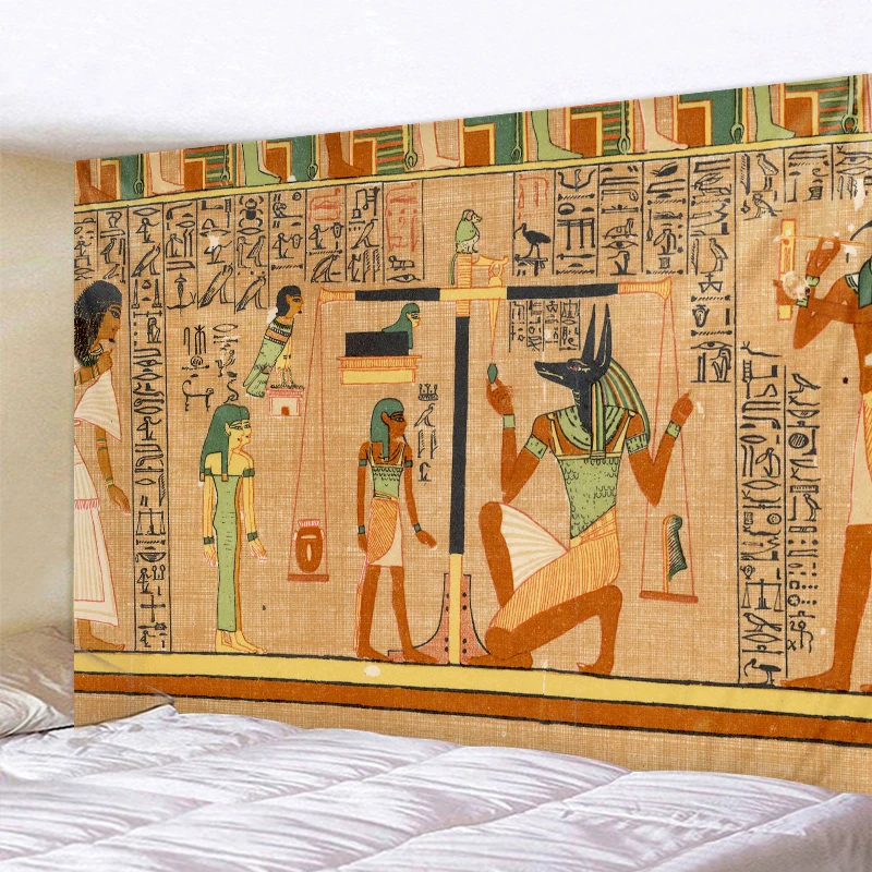 Ancient Egyptian mural home decoration art printing tapestry Bohemian  hippie wall