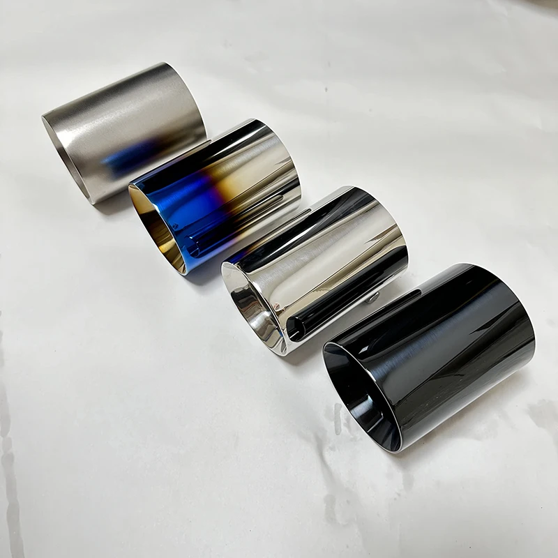 Auto parts Exhaust pipe Tail throat suppressor Caudal bill Stainless steel Titanium black Be suitable for M2 M3 M4 M5 M6 Bmw F87