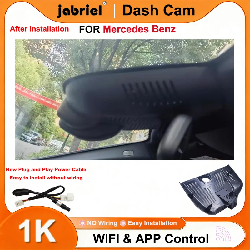 

Car DVR 1K 1080P Wifi Dash Cam for Mercedes Benz S CLASS V223 W223 for Mercedes Benz S 400L 500L 450L 4MATIC 2020-2023 DashCam