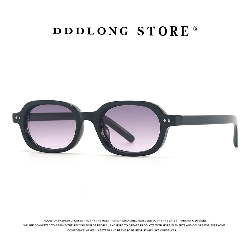 DDDLONG moda retro okrągłe punkowe okulary przeciwsłoneczne damskie męskie okulary przeciwsłoneczne klasyczne Vintage UV400 odcienie zewnętrzne D541