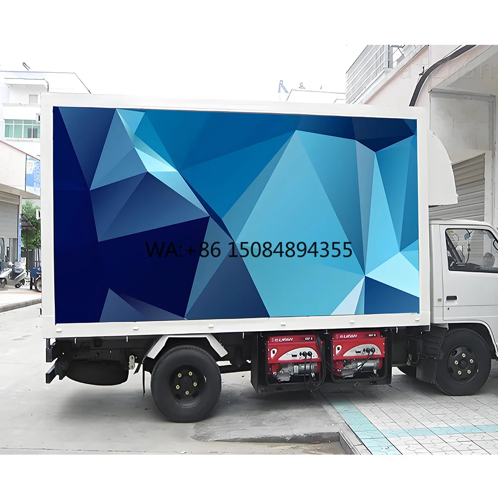 

LED Screen P8P6P5P4P3 Outdoor Mobile Advertising Billboard Digital Display Panel Signage High Brightness Text IP65 Car LED Sign