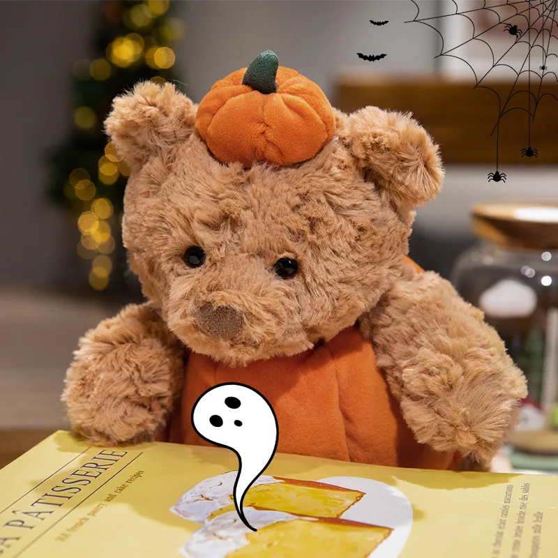 Halloween-Plüschtier-Set: Vampir, Aubergine, Kürbis, Bär, Grauer Hase, Stoffpuppe, Heimparty-Deko, Feiertagsgeschenk für Kinder – Detail 5