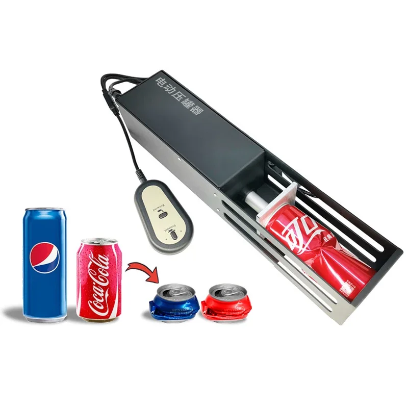 Household Electric Metal Can Crusher for Recycling 500ml Beer Soda Cans 350ml Plastic Water Bottles