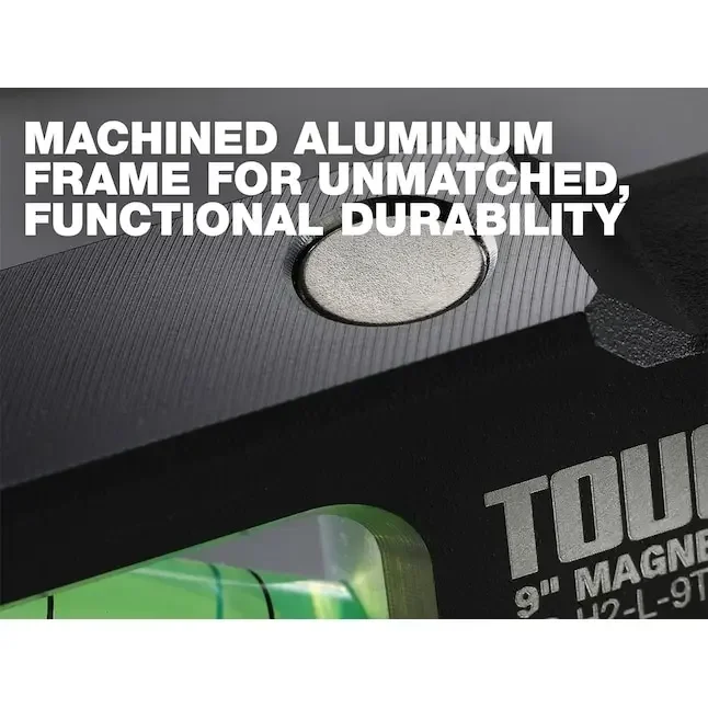 TOUGHBUILT TB-H2-L-9T-M 9 بوصة عالية القوة المغناطيسي 4-عمود مستوى الطوربيد 23 سنتيمتر أداة الملحقات