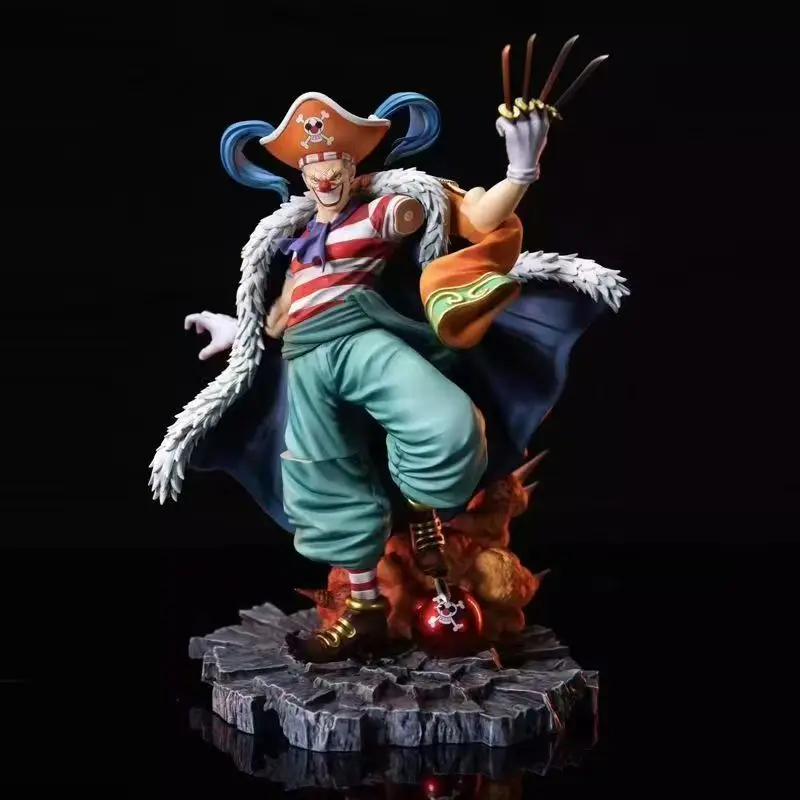 26 cm/10.24in Een Stuk Buggy De Man van de Grand Line Vier Keizer Model Standbeeld Anime Figuur