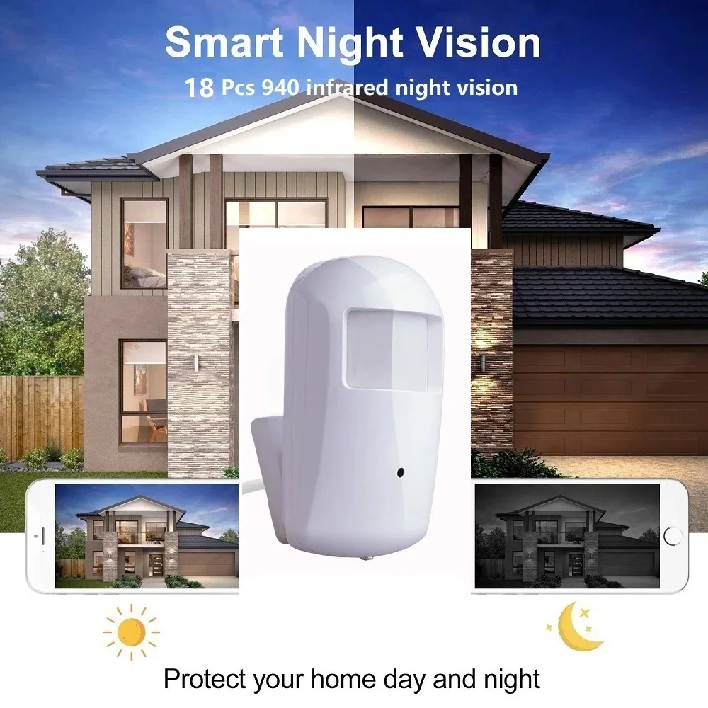 Camhi 2MP/5MP Wifi Camera Pir Style Indoor Mini Monitor di sicurezza Wireless 940IR Night Vision Audio a 2 vie H265 CCTV Slot per scheda SD