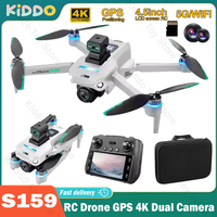 S159 RC Drone GPS 5G UVA Professional HD 4K Dual Camera Four-Axis Aerial Photography with Screen Remote Control 5G WIFI FPV Dron