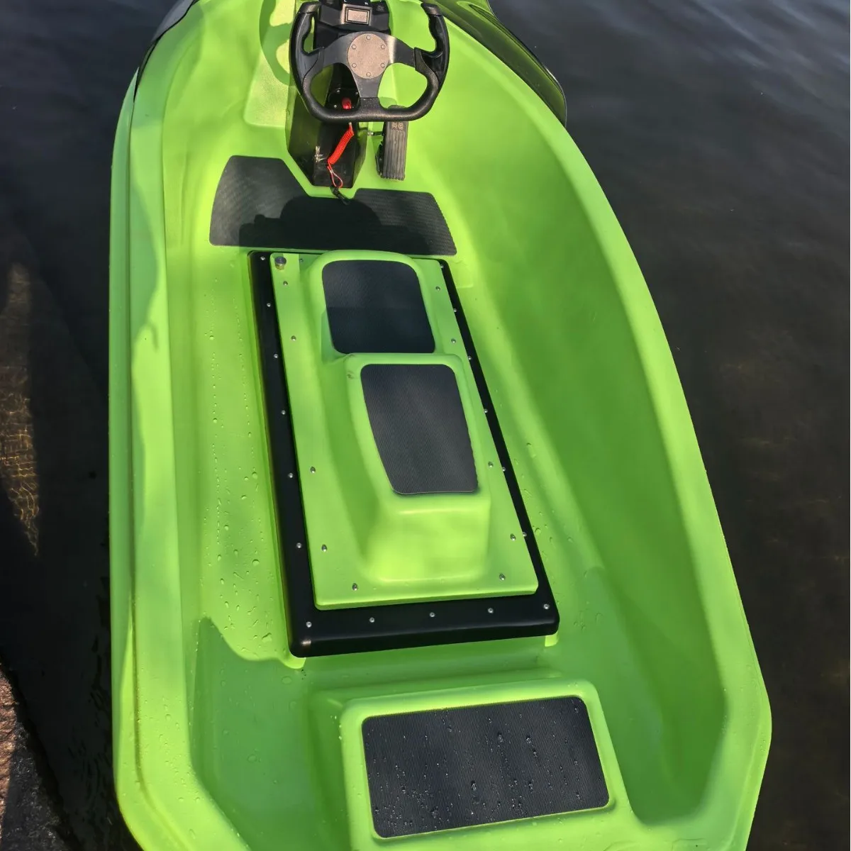 RUSH WAVE Small Electric Motorboat, Portable Cardine Boat High Speed Sports Emergency Rescue Jet Boat Surfing