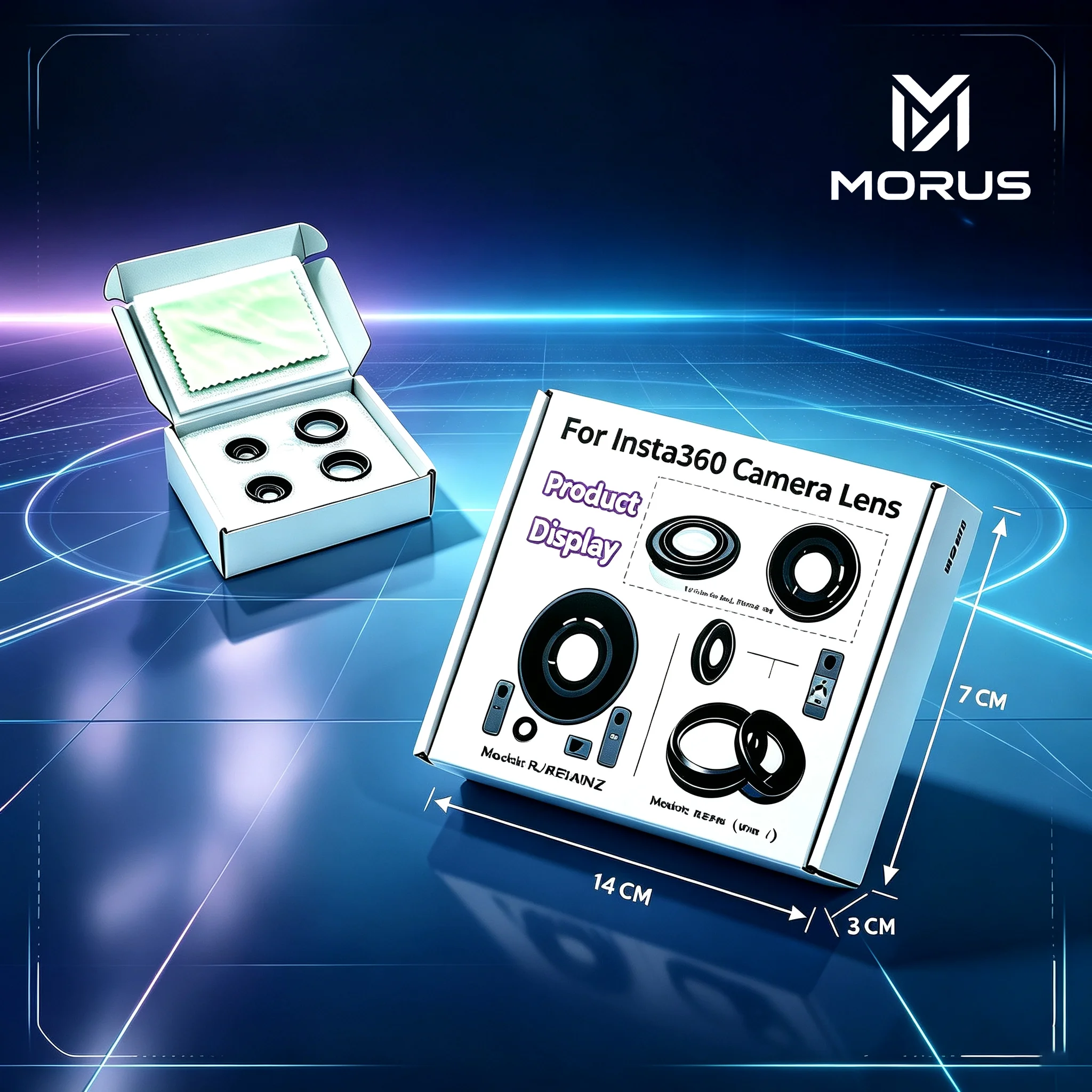 MORUS New Replacement Lens For Insta360 X3 Premium Optical Glass  Compatible High Definition Action Camera Accessory view 7