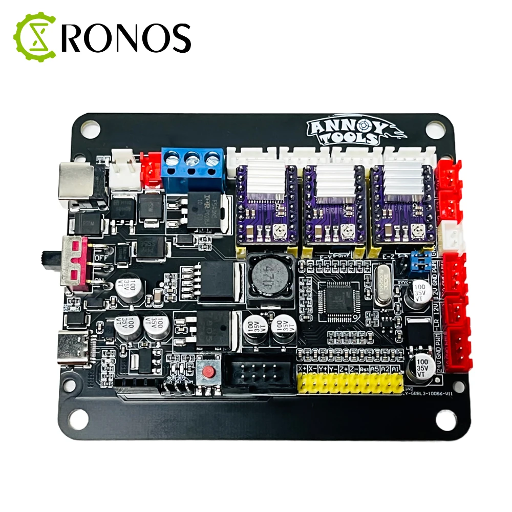 32-Bit-Motherboard A4988/DRV8825 Treiber GRBL 3-Achsen-USB-Steuerplatine, mit Offline für 3D-Drucker-Lasergravurmaschine