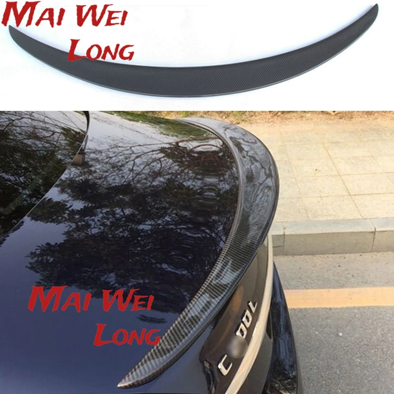 

For Mercedes W205 AMG Style spoiler Carbon Fiber Rear Spoiler Wing C Class Sedan 2015 + C180 C200 C250 C300 C400