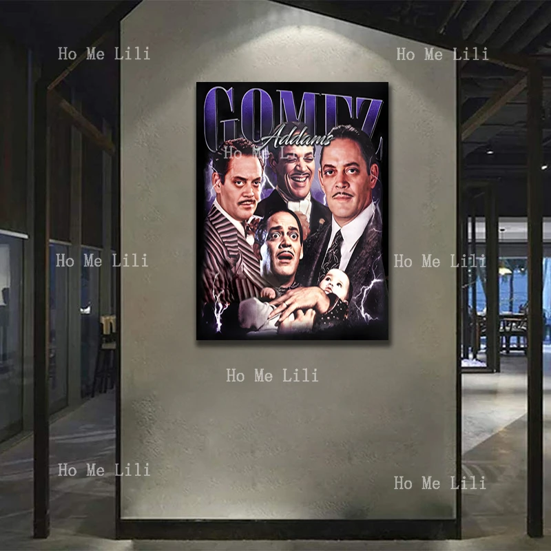 Limited Gomez Addams Vintage Gift Poster Painting Canvas Wall Art Living Room Bedroom Decoration