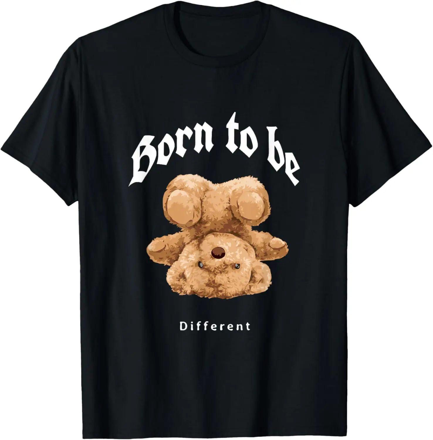 Born To Be Different Illustration Novelty Graphic Designs T-Shirt