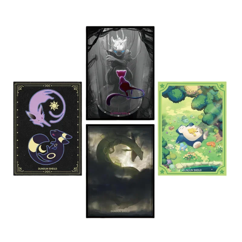 

Anime Pokemon Card Game PTCG Flash Cute Card Sleeve Acerola Mew Snorlax Rayquaza Umbreon Collectibles Gift Toy 60Pcs/Set 67x92mm