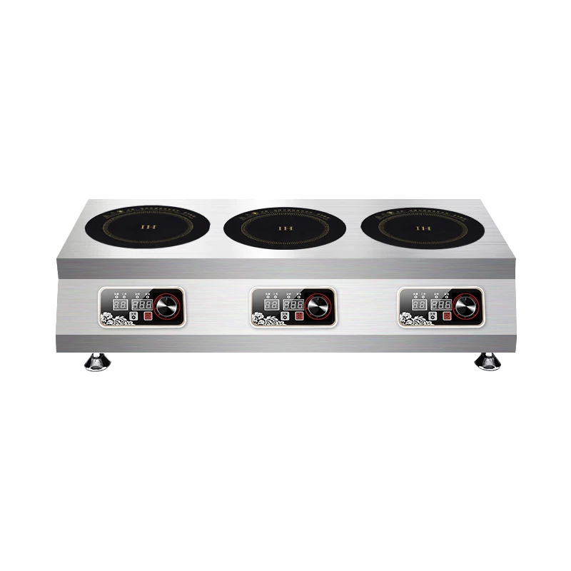 

Commercial Kitchen Equipment 3500W Factory Direct Electric Induction Cooker 220V Three-Burner Flat Stove for Restaurant Cooking