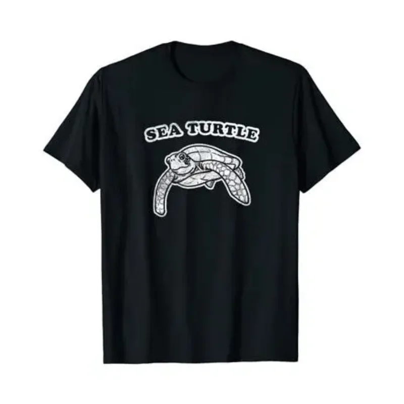 

SEA TURTLE T-Shirt By Turbo Volcano - Distressed Style For Men Clothing Women Tees Unisex Summer Short Sleeve
